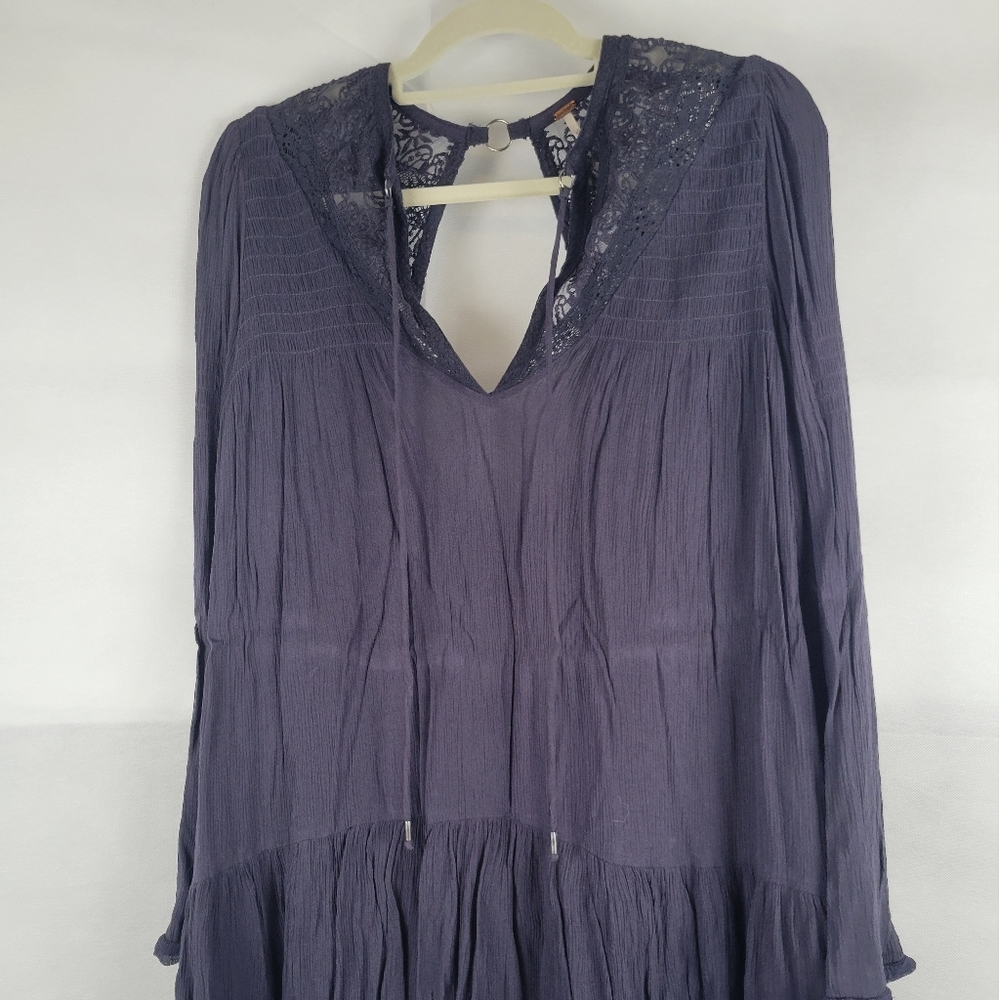 Free People One Night Victorian Lace Tunic dress XS